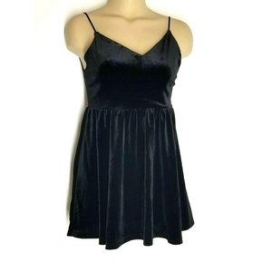 Madisonne Black Velvet Dress